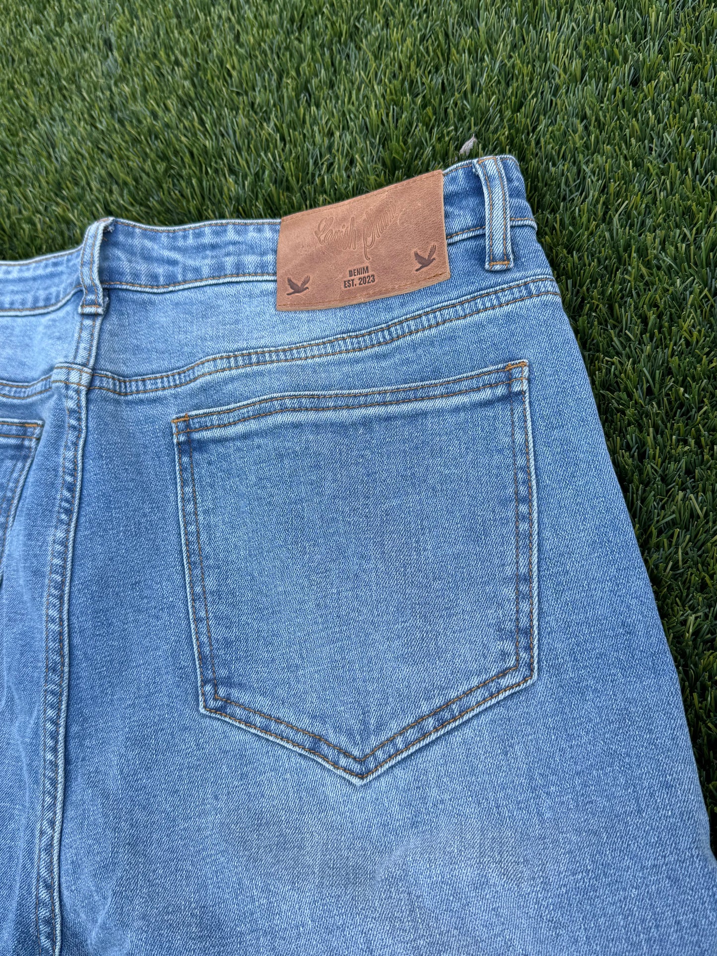 Blue Boot Cut Jeans v1