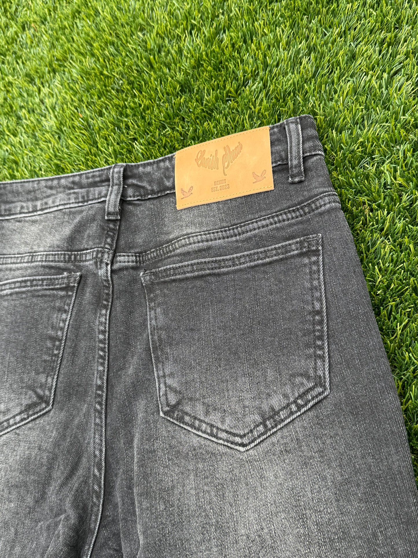 Black Stacked Jeans