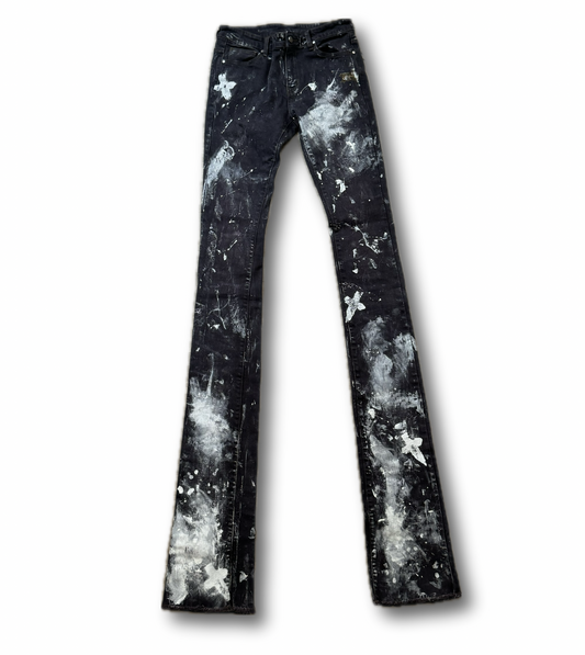 Dark Painter Stacked Jeans