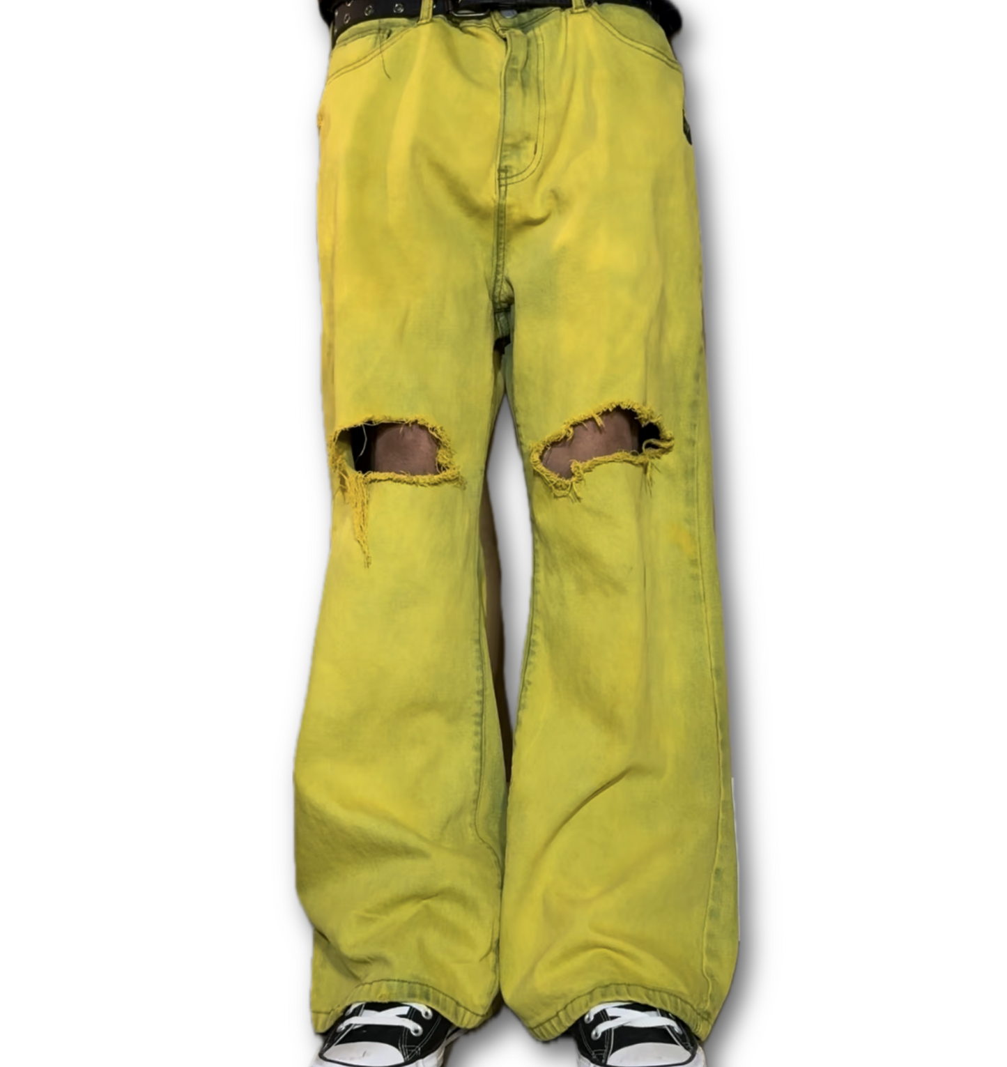 Yellow Boot Cut Jeans