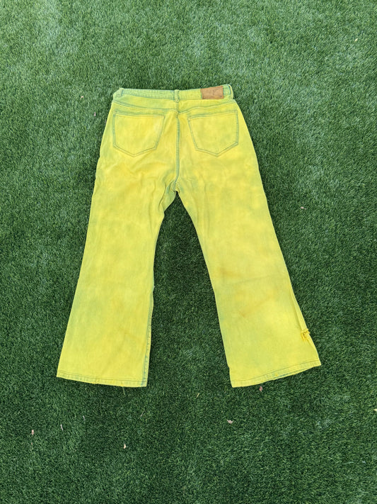 Yellow Boot Cut Jeans Sz 30