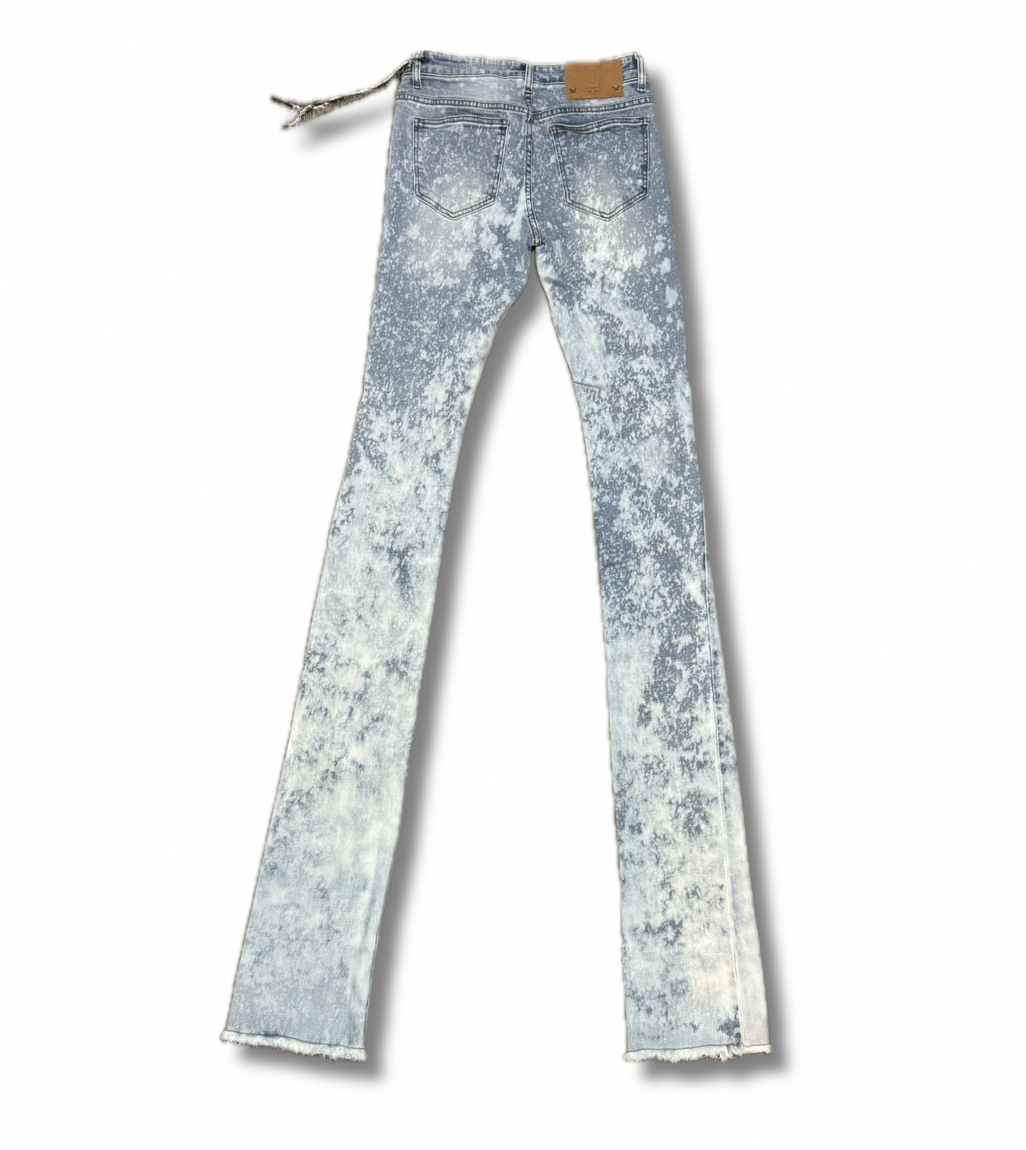 Acid Washed Stacked Jeans