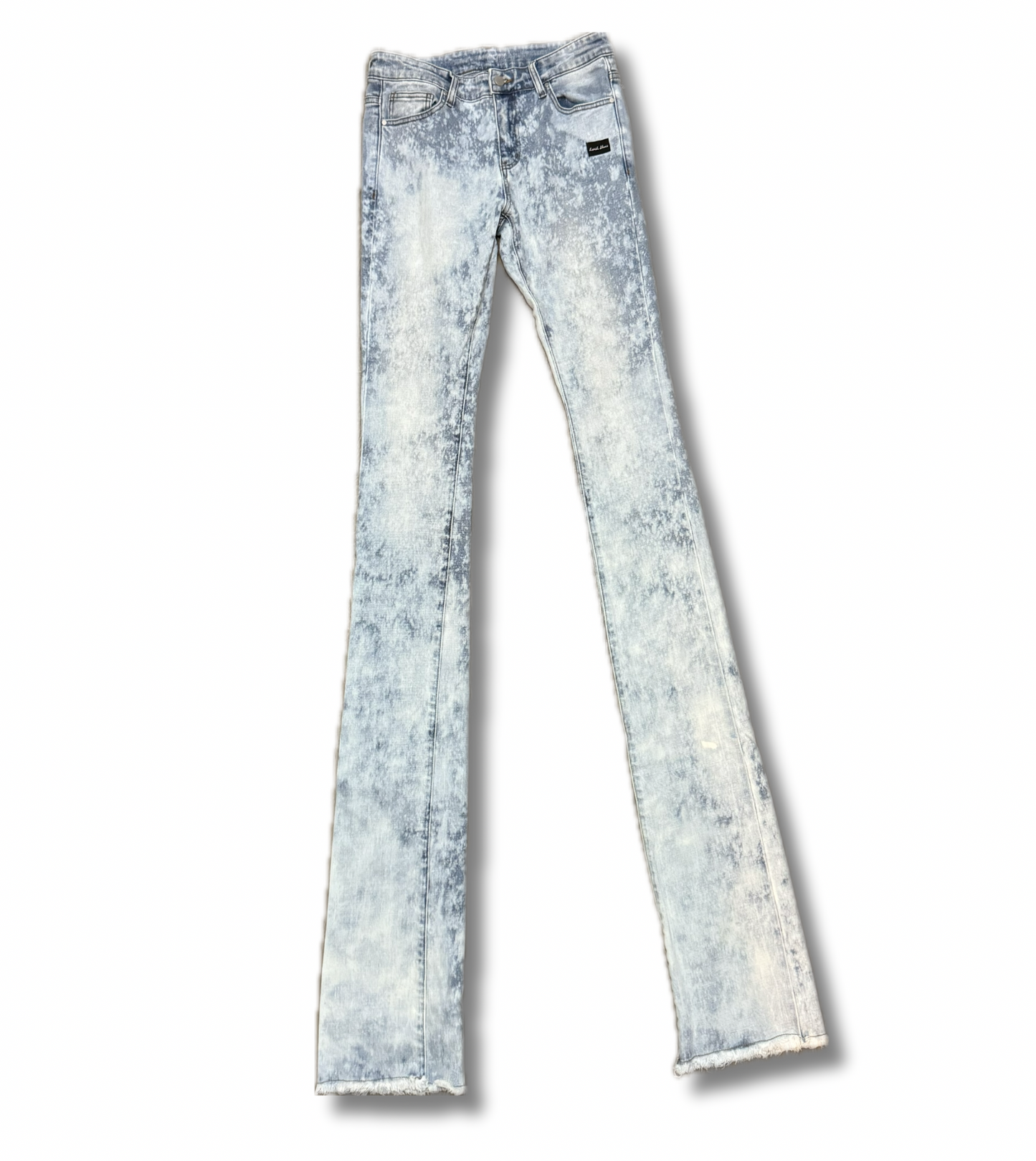 Acid Washed Stacked Jeans