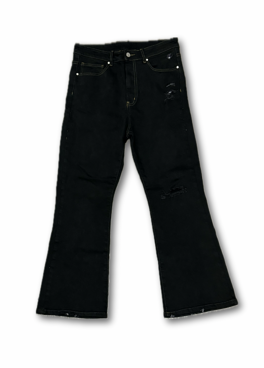 Obsidian Black Bootcut Jeans