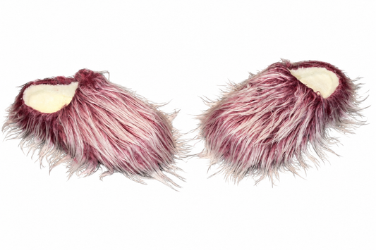 Monster Slippers Burgundy